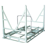Étagère de stockage de pneus en acier pliable et empilable, étagère de rotation de pneus pour la logistique et le transport en entrepôt