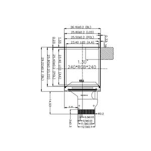 Pantalla LCD TFT IPS SPI Cuadrada de 1.3 Pulgadas y 240x240 - Product Image 1