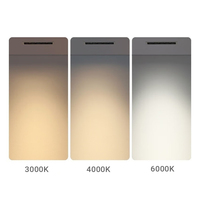 Luminaires linéaires à grille LED de style moderne, en aluminium, encastrés, à intensité variable, CRI 90 élevé, garantie 5 ans, projecteur pour l'éclairage de la maison et du bureau