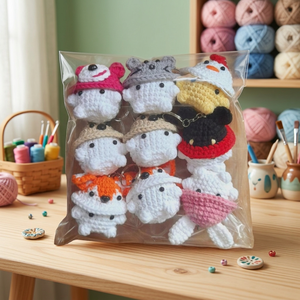 Oferta Caliente: Llavero de Brújula de Peluche de Alta Calidad con Diseño de Animales de Dibujos Animados Tejidos a Mano, Lindo Peluche de Aleación de Zinc de Vietnam - Product Image 2