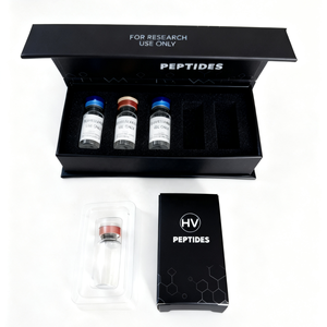 Caja de Embalaje para Viales de Péptidos con Logotipo Personalizado, Caja de Cartón Magnética Negra Mate para Impresión de Cajas de Péptidos de 3 ml, 5 ml y 10 ml - Product Image 1