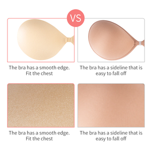 Sujetador de silicona sin tirantes con cierre frontal, sin costuras, sin espalda, autoadhesivo, push-up, tela Invisible, decoración de encaje, Sexy, sin cables - Product Image 2