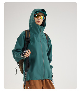 <span class=keywords><strong>Chaqueta</strong></span> de carcasa dura profesional para exteriores para todo tipo de clima, chaquetas impermeables ligeras para montañismo para hombres y mujeres - Product Image 6