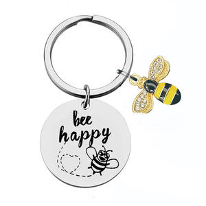 Abeille Happy Inspirational en alliage de zinc plaqué or ouvre-bouteille de haute qualité cadeau parfait pour ceux qui aiment les abeilles citations édifiantes - Product Image 4