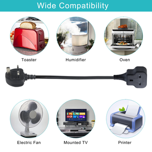 ขั้วต่ออังกฤษแปลงตัวผู้เป็นตัวเมีย AC <span class=keywords><strong>3</strong></span>ปลายสายมาตรฐาน<span class=keywords><strong>3</strong></span>ขา - Product Image 6