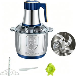 <span class=keywords><strong>Picadora</strong></span> <span class=keywords><strong>de</strong></span> Alimentos para Cocina, Molinillo Eléctrico <span class=keywords><strong>de</strong></span> Acero Inoxidable <span class=keywords><strong>de</strong></span> 2~5L, <span class=keywords><strong>Picadora</strong></span> <span class=keywords><strong>de</strong></span> <span class=keywords><strong>Carne</strong></span> Automática Pequeña para el Hogar - Product Image 3