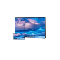 Samsung 46 55 inci layar LCD dalam ruangan 5x5 layar iklan dinding Video Lcd dengan pengendali Video 4K