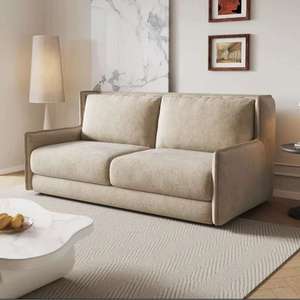 Sofá Cama Moderno de Chenilla, Ahorra Espacio, Tapizado, Mueble para Sala de Estar, Ideal para Apartamentos Pequeños - Product Image 1