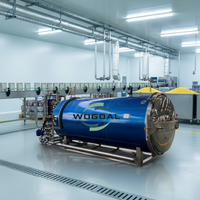 Machine de stérilisation par autoclave à pulvérisation d'eau entièrement automatique horizontale pour thon en conserve et maïs sucré