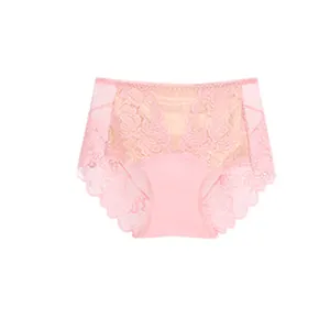 Hot Images Sexy Transparent Ladies Underwear Lace Decoration Low-Rise Thongs Embroidered Technics Solid Beaded Knitted Adult