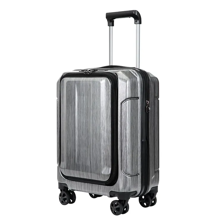 Специальный Дизайн ABC PC 4 колеса PU кожаные чемоданы наборы для школьных дальних путешествий