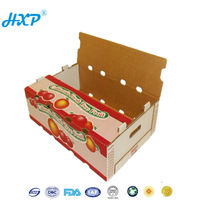 Cajas de cartón personalizadas para frutas y verduras, paletas de papel baratas de China con envoltura retráctil, muestra gratis para ropa interior