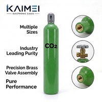 Bouteille de gaz CO2 de qualité industrielle 99,9 % pour soudage et lutte contre l'incendie, réservoir en acier sans soudure 50L KAIMEI pour 1013 150 bar