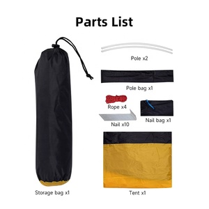 Inature ánh sáng không thấm nước cắm trại lều quân đội màu xanh lá cây <span class=keywords><strong>1</strong></span> người đàn ông bivy bao lều cho cắm trại ngoài trời - Product Image 5