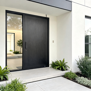 Puertas de <span class=keywords><strong>Entrada</strong></span> de Aluminio de Estilo Moderno en Colores Personalizados, Puertas Exteriores Económicas, <span class=keywords><strong>Puerta</strong></span> Pivotante Sólida para <span class=keywords><strong>Entrada</strong></span> Principal de Villa - Product Image 5