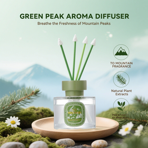 À la montagne aromathérapie coffret cadeau luxe décalcomanie roseau diffuseur parfum huile essentielle maison Festival diffuseurs floraux - Product Image 2