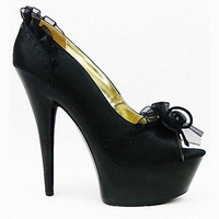 15cm Plate-Forme Couleurs Mélangées Peep Toe Pompes 6 Pouces Rond Décapant Talons Reine Gothique Punk Fétiche Sexy Danse Pôle De Modèles