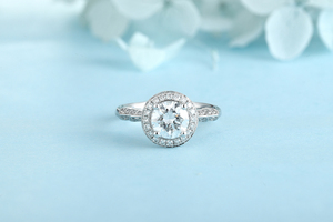 Đồ trang sức tùy chỉnh đồ trang sức pt950 14k 18K IGI phòng thí nghiệm kim cương Nhẫn Eternity cưới kim cương engagement <span class=keywords><strong>Ring</strong></span> - Product Image 2