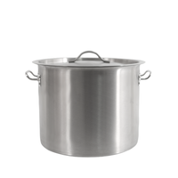 Ensemble de casseroles en acier inoxydable classiques modernes, grande capacité, pour la cuisine, vente directe du fabricant