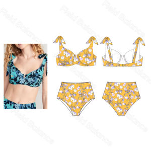 Oem صديقة للبيئة ملابس سباحة للسيدات معاد تدويرها مخصص بدلة حمام بيكيني تصنيع مجموعة ملابس السباحة البائع الشركة النساء مع الشعار - Product Image 6