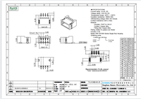 Connecteur PCB de puissance à pas de 1,0 mm, résistance à la tension 50 V CA, faible résistance de contact, PA66 PA9T Laiton KR1005, fil-carte