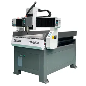 Hoge Nauwkeurigheid 6090 Cnc Router Machine Voor Hout Aluminium Enkele Spindel Met Kern Motor Motor Versnellingsbak Voor Detailhandel