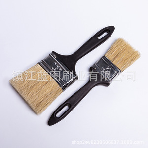 Pinceau plat à poils de porc, manche en plastique, 15-22 mm, origine Zhenjiang, pour la peinture - Product Image 3