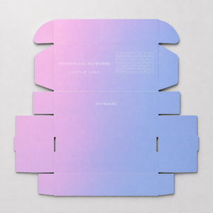 Boîtes d'emballage TY personnalisées avec logo imprimé, boîtes d'expédition en carton ondulé pour accessoires électroniques, clavier, livraison en emballage plat - Product Image 1