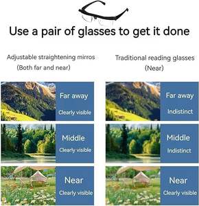 Lunettes réglables avec champ <span class=keywords><strong>de</strong></span> vision à molette, lunettes réglables pour la vision <span class=keywords><strong>de</strong></span> <span class=keywords><strong>près</strong></span> <span class=keywords><strong>et</strong></span> <span class=keywords><strong>de</strong></span> <span class=keywords><strong>loin</strong></span>, unisexe (1 paire) - Product Image 2