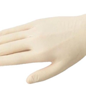 ASONE Disposable Latex Gloves CC-3385 <b>Powder</b>-Free Non-Sterile Smooth Full <b>Texture</b> Laboratory Use Japan Origin - Product Image 1