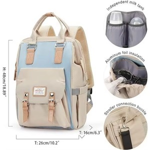 กระเป๋าเป้สะพายหลังใส่ผ้าอ้อมเด็ก 5-in-1 รุ่น Magna Travel Back Pack ขนาดใหญ่พิเศษ พร้อมแผ่นรองเปลี่ยนผ้าอ้อม, กระเป๋าใส่ผ้าอ้อม, กระเป๋าใส่จุกนมหลอก, ที่แขวนรถเข็นเด็ก - Product Image 6