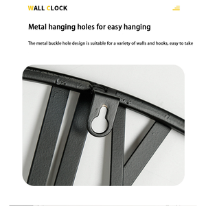 Modern Minimalist Wrought Iron <strong>Clock</strong> Decoration <strong>Clock</strong> Circular <strong>Silent</strong> <strong>Wall</strong> <strong>Clock</strong> - Product Image 5