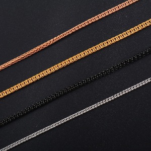 Collier fin en acier inoxydable Yadreva, chaîne Chopin réglable, ne ternit pas, accessoires de bijoux pour clavicule avec fermoirs mousquetons - Product Image 2