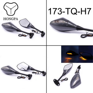 กระจกมองข้างมองหลังพร้อมสัญญาณไฟเลี้ยว LED สำหรับรถจักรยานยนต์ <span class=keywords><strong>Honda</strong></span> <span class=keywords><strong>CBR</strong></span> <span class=keywords><strong>600</strong></span> 900 1000 <span class=keywords><strong>RR</strong></span> CBR300R CBR500R CBR250R - Product Image 4