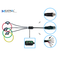 Capteur de courant Rogowski flexible MEATROL NRC-100, précision 0,5 %, 100 mV/kA, transformateur de courant