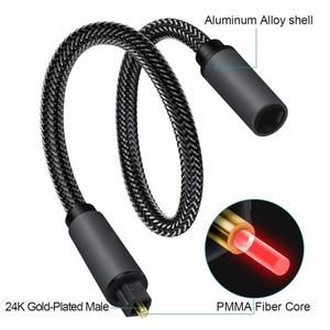 <span class=keywords><strong>Câble</strong></span> audio <span class=keywords><strong>optique</strong></span> en nylon tressé avec connecteur plaqué or, <span class=keywords><strong>câble</strong></span> Toslink pour barre de son, téléviseur, PS5, Xbox, de 0,5 m à 10 m - Product Image 4