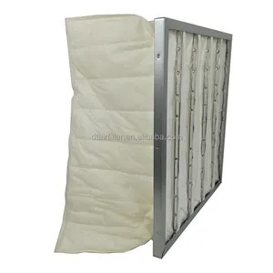 Factory directly sale Ahu pleated pocket dust collector air conditioning bag filter supplier