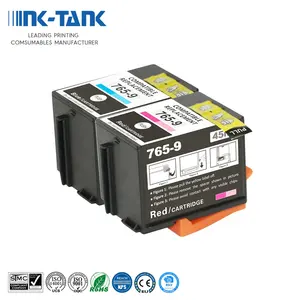 INK-TANK 765-Cartouche d'encre bleue rouge compatible couleur Premium pour imprimante Pitney Bowes DM300C DM400C