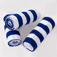 Hotel Grade Spa Quality 100% Cotton Fluffy Bath Towel Stripe Oversized Ultra Soft Absorbent
