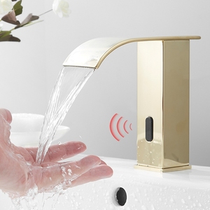 Grifo automático sin contacto con sensor para baño, mezclador de lavabo con sensor infrarrojo, grifo de inducción moderno a precio económico. - Product Image 1