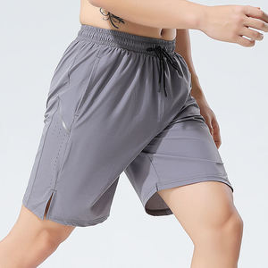 Shorts Bermuda pour homme, couleur unie, séchage rapide, avec poches, taille à cordon de serrage, style sportif, taille mi-haute - Product Image 6