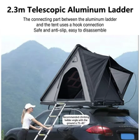 Tente de toit toutes saisons à coque rigide pliable à ouverture rapide avec vestibule en maille