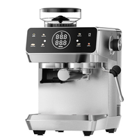 Machine à café ANWELL en acier inoxydable, programmable, intelligente, semi-automatique, tout-en-un