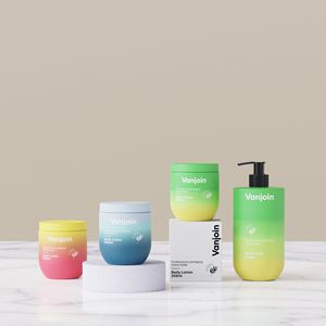 Ensemble de flacons pompe pour shampooing et revitalisant pour bébé, crème pour le corps, beurre corporel, crème, avec boîte, couleurs dégradées mates de luxe - Product Image 5