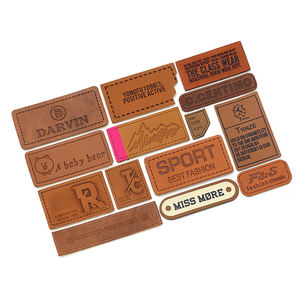 ป้ายโลโก้หนังเทียมสำหรับกางเกงยีนส์เสื้อผ้าส่วนบุคคลป้ายหนัง PU สำหรับเสื้อผ้ายีนส์ - Product Image 6