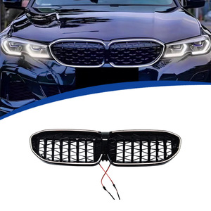 Parrilla Delantera para BMW Serie 3 G20 2019-2022 con Luces LED, Material ABS, Versión Meteor de Una o Dos Líneas - Product Image 2