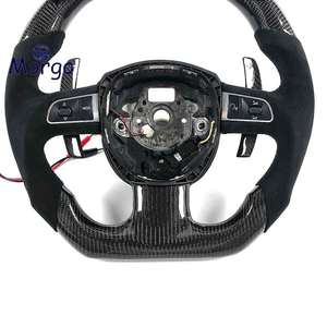 Volant en carbone personnalisé avec bande LED supérieure pour <span class=keywords><strong>Audi</strong></span> TT A3 A4 B8 A5 A6 C6 C7 A7 <span class=keywords><strong>R8</strong></span> RS RS3 RS4 RS5 S3 S4 S5 B9 RS6 RS7 Q3 Q5 Q7 - Product Image 3