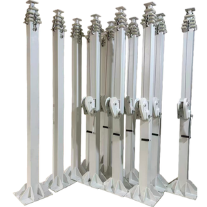 เครื่องกว้านมือหมุนแบบ Max 15M พร้อมเชือกสลิงคู่ เสาไฟแบบยืดหดได้ 4 ม. 10 ม. 12 ม. เสาสำหรับกล้อง - Product Image 2