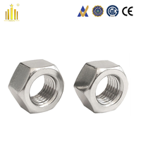 Écrous hexagonaux polis SS304 A2-70 conformes aux normes ASME B18.2.2 et ANSI B18.2.2, ASME B18.6.3 # 4- # 12 1/4-7/8 pouces pour les secteurs de la santé, de l'exploitation minière et du traitement de l'eau