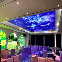 Plafond tendu personnalisé Foxygen Sky Leaves Film Star Pattern, film pour plafond tendu 3D